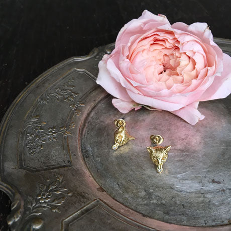 " Kennedy " cat piercings / gold