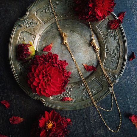 sautoir "deux chats"