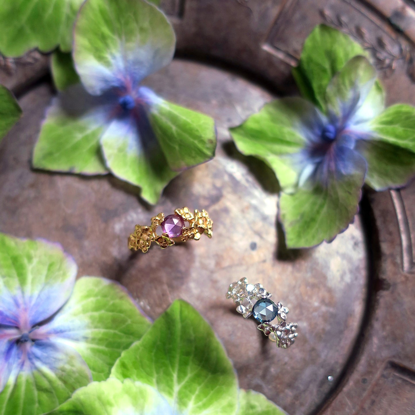 Hortensias ring / silver