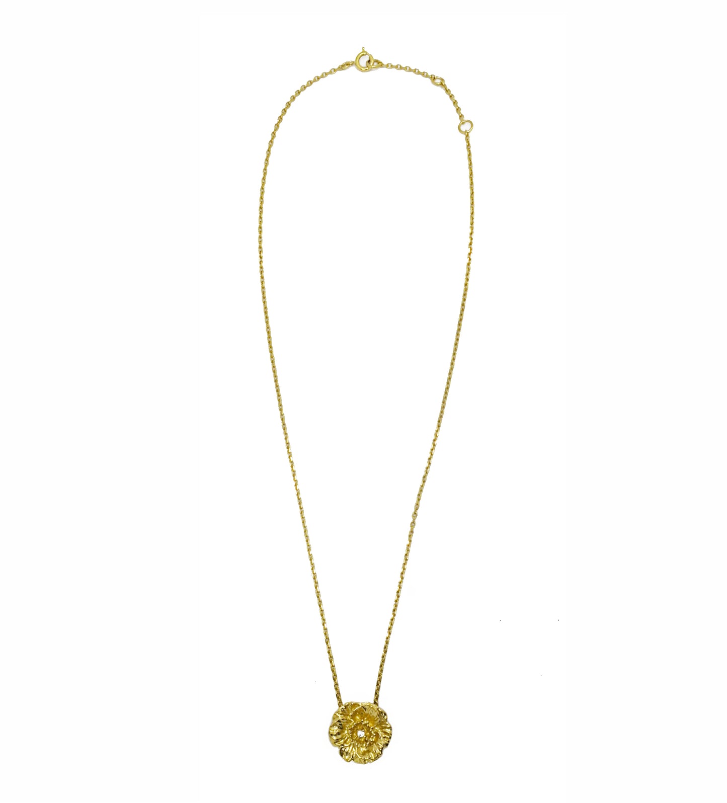 Poppy necklace/ gold