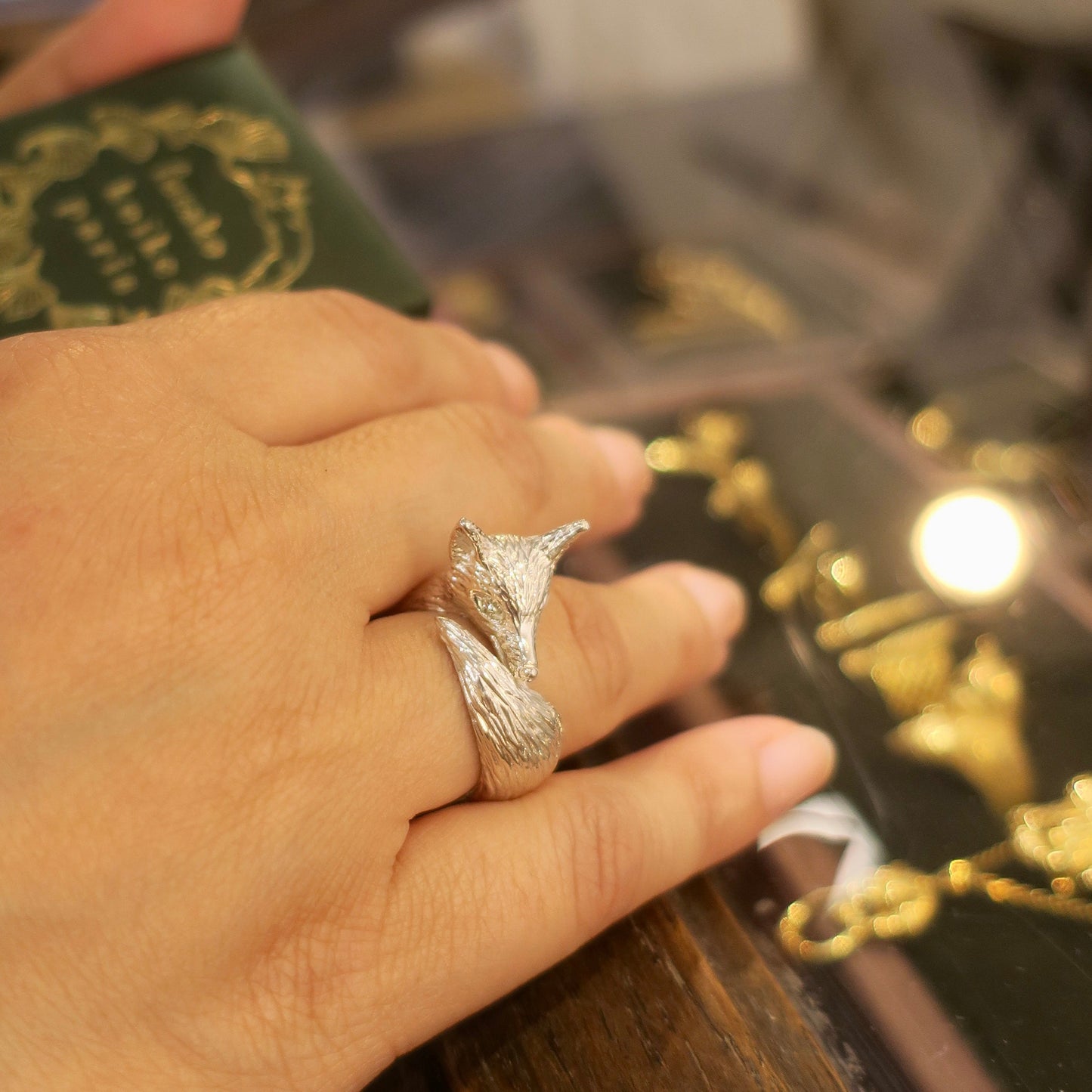 “Eat Yourself” Fox Ring/ silver