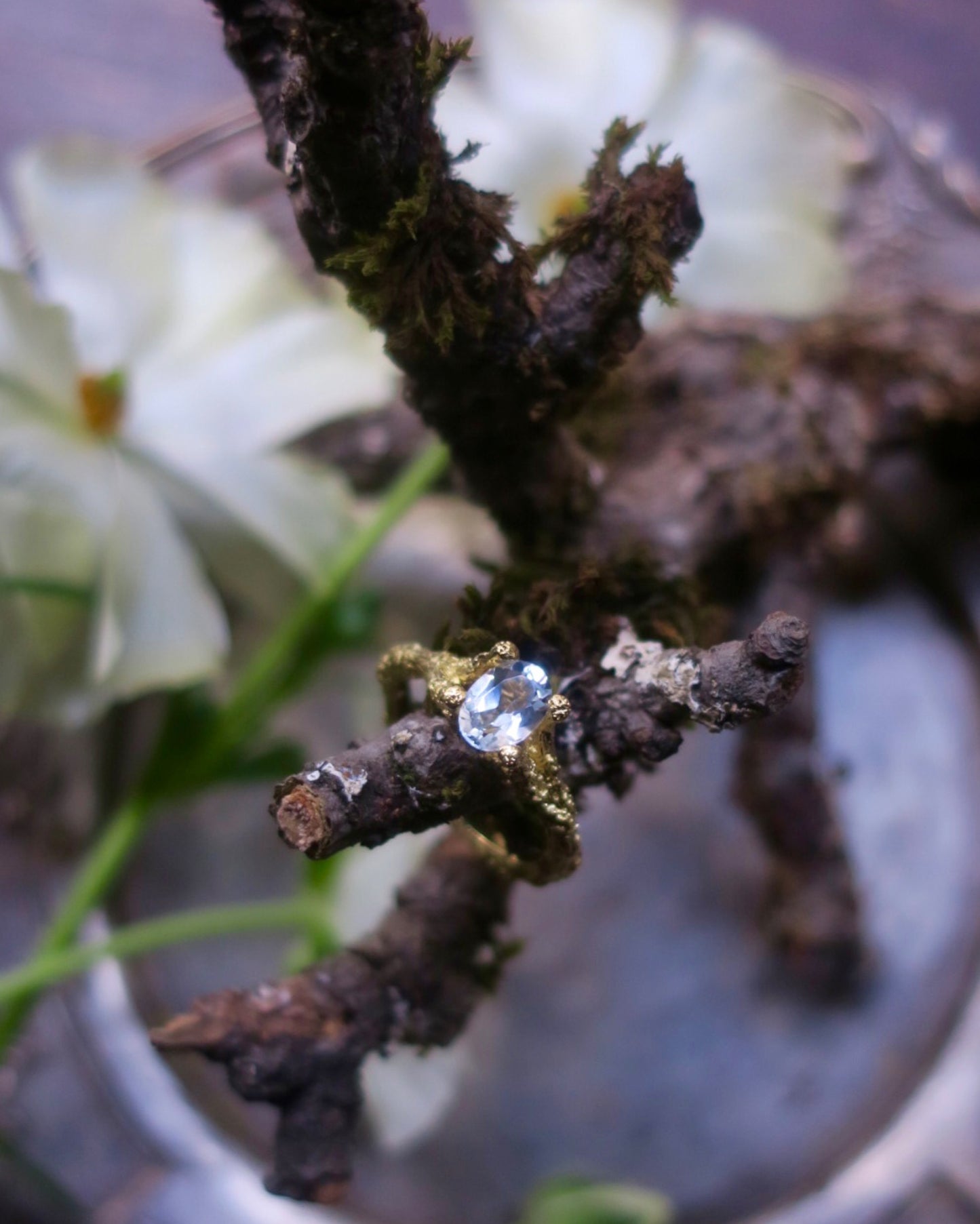 Lichen ring/ gold