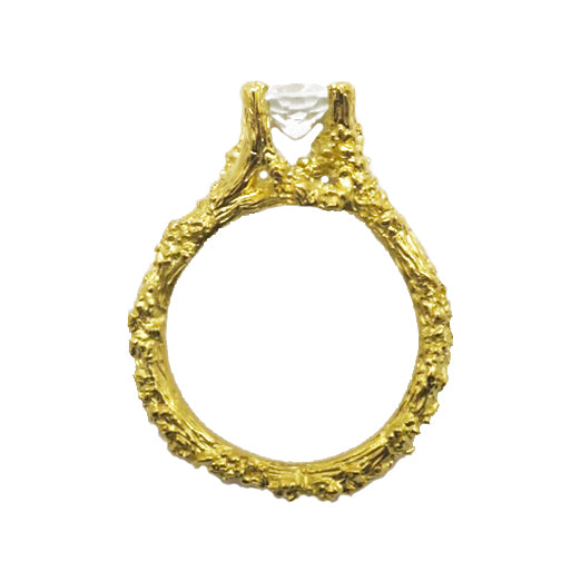 Lichen ring/ gold