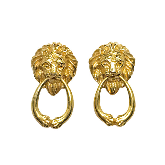 " Heurtoir" lion piercings/ gold