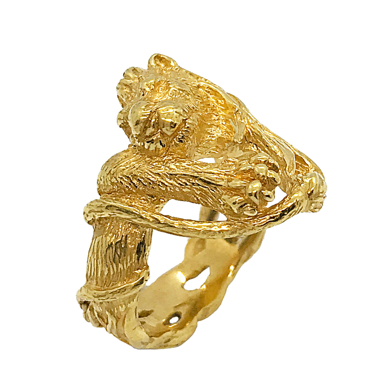 Lion Ring – Protective Wide Band Animal Jewelry | Leo Zodiac Gift