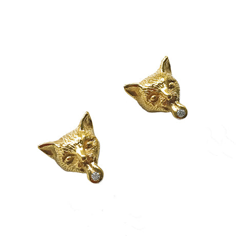 " Kennedy " cat piercings / gold