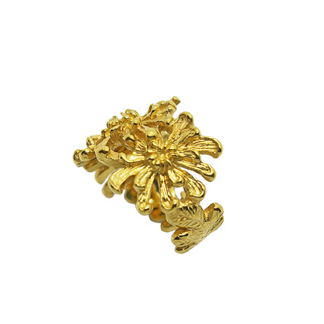 Chrysanthemums ring / gold