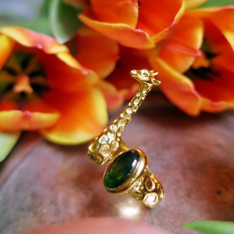 Giraffe Ring – G.Tourmaline/ gold