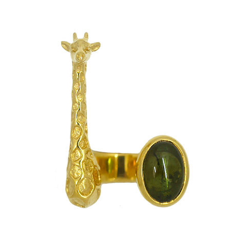 Giraffe Ring – G.Tourmaline/ gold