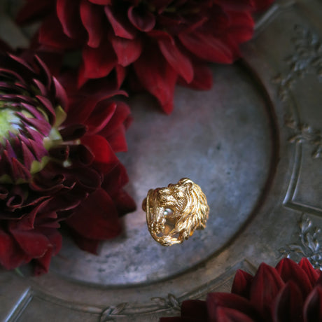 Lion ring/ gold