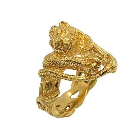 Lion ring/ gold