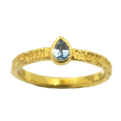 MAI ring blue topaz/ gold