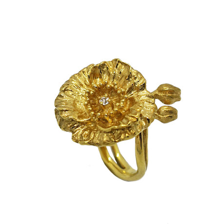 poppy ring / gold
