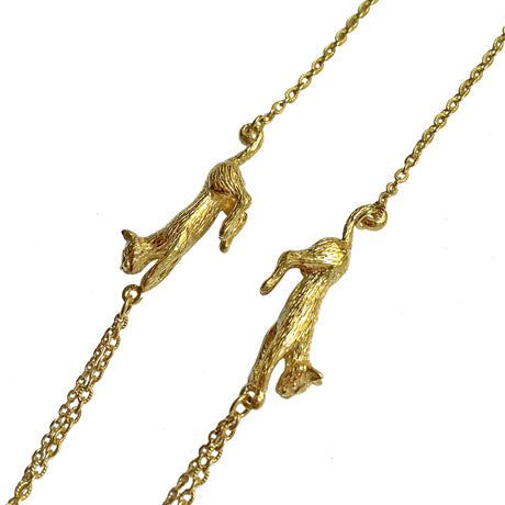 sautoir "deux chats"