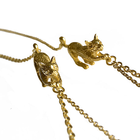 sautoir "deux chats"