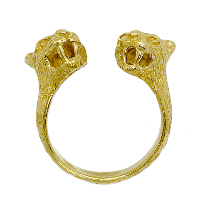 W léopard ring/ gold