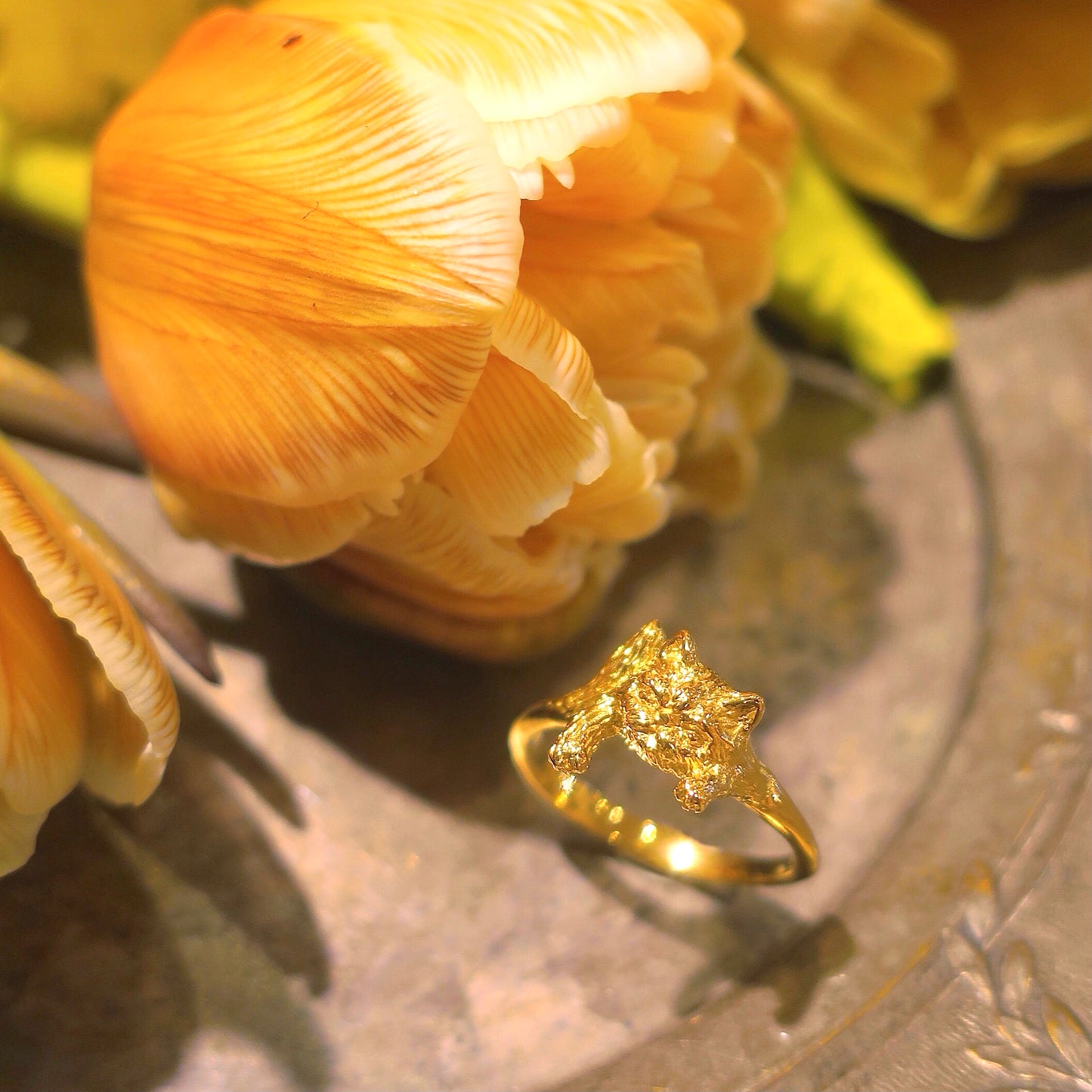 Cattiva cat ring/ gold